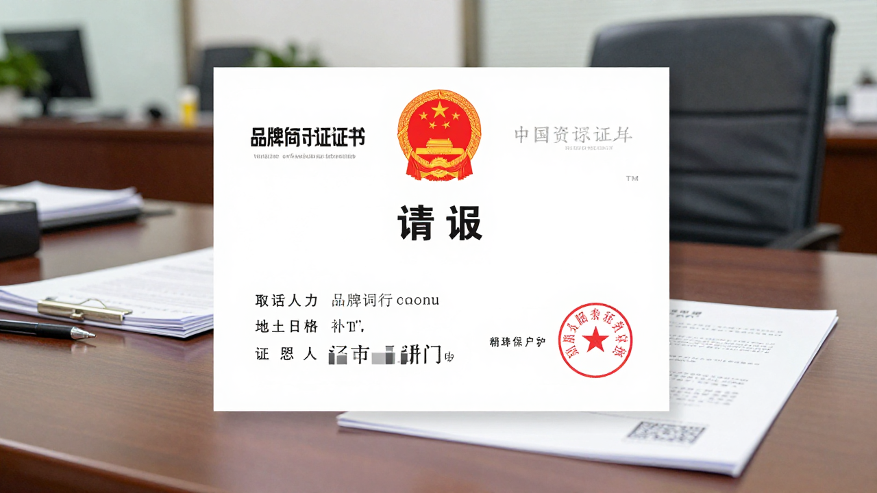 Chinese trademark registration certificate