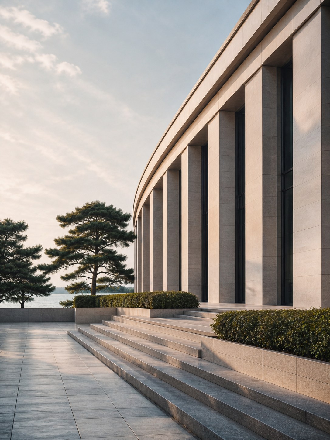 Dalian civic architecture representing local institutions and court context