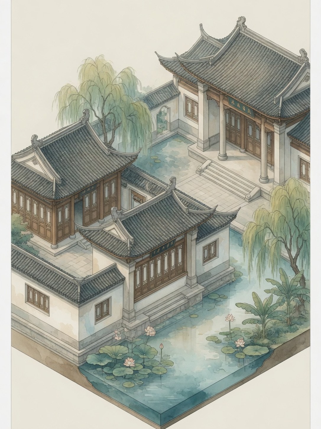 Huizhou civic architecture representing local institutions and court context