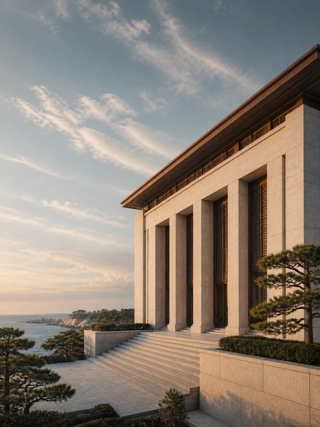 Qingdao civic architecture representing local institutions and court context