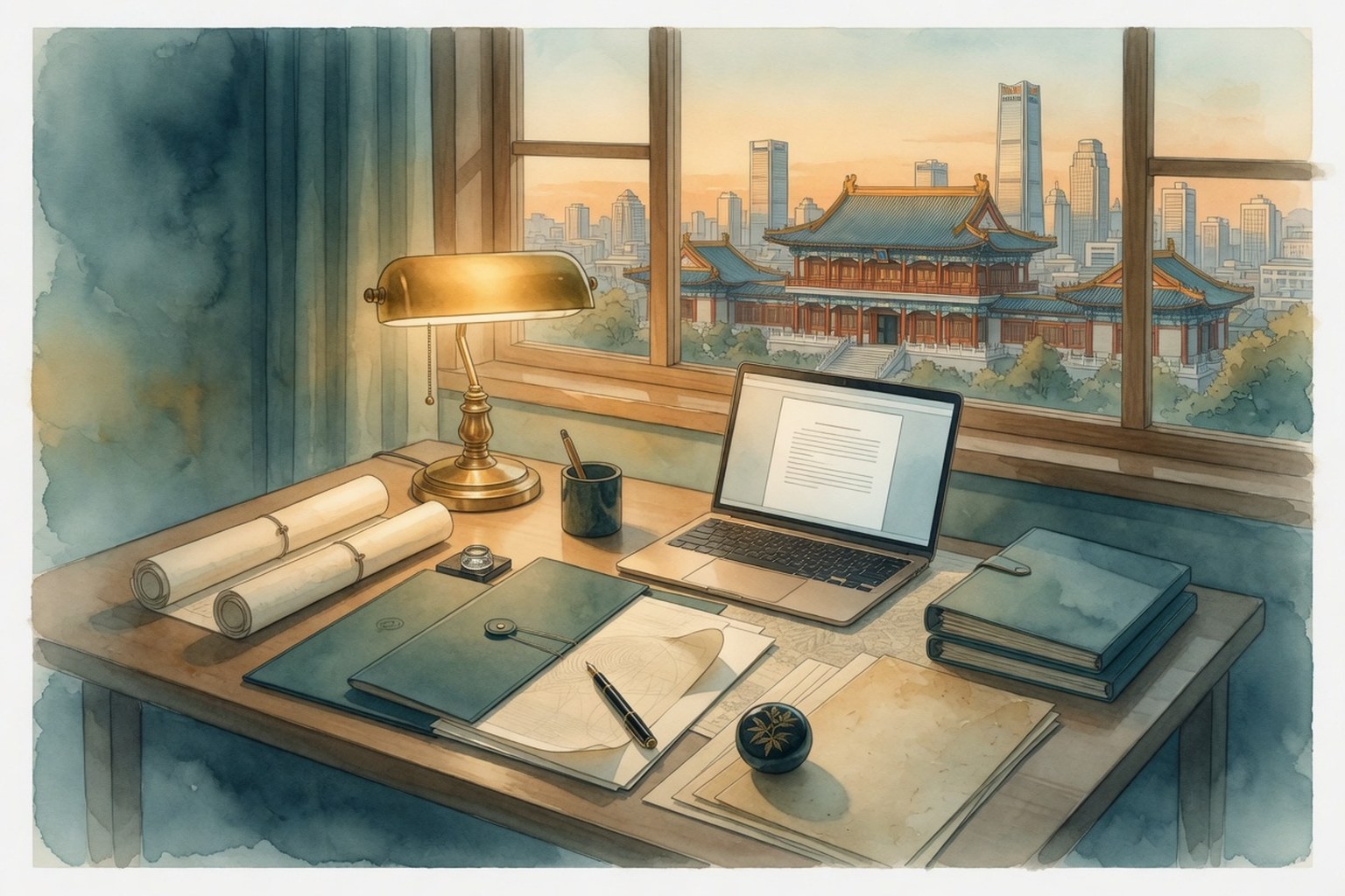 Shenyang matter-preparation desk representing counsel selection and briefing