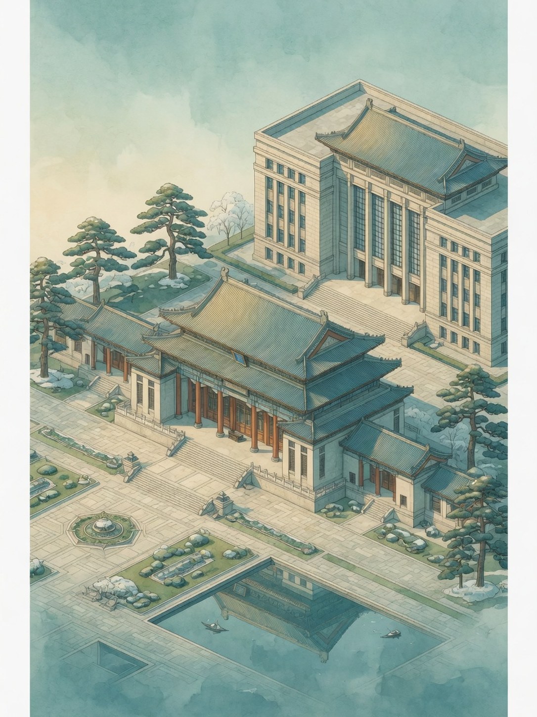 Shenyang civic architecture representing local institutions and court context