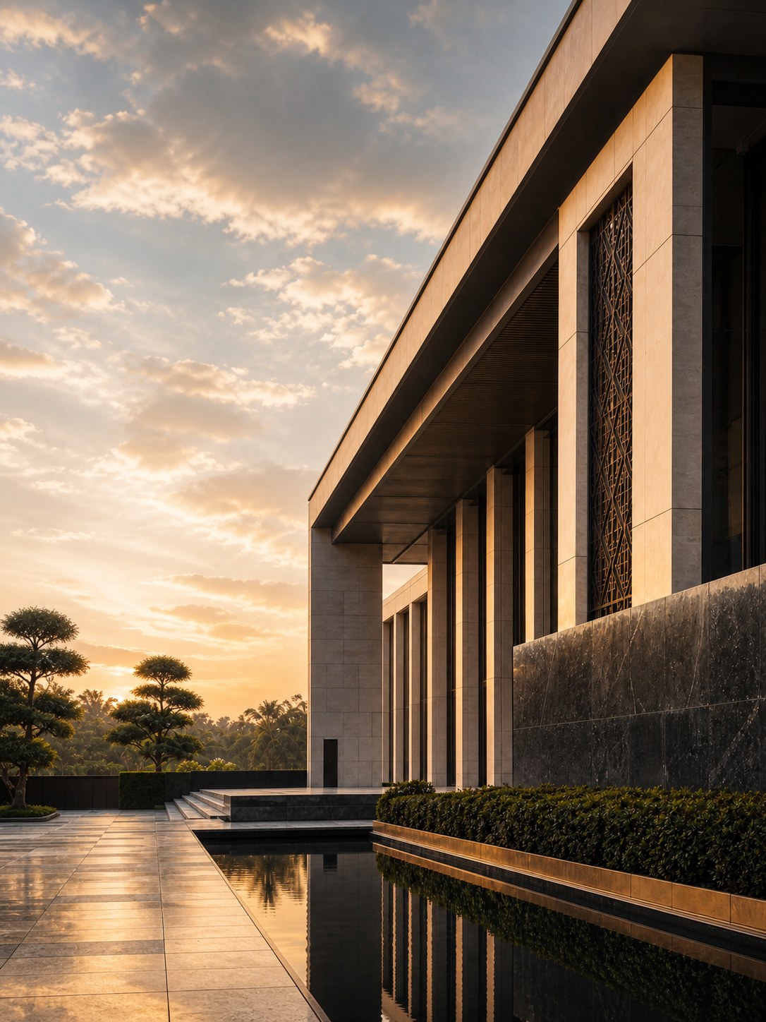Yiwu civic architecture representing local institutions and court context