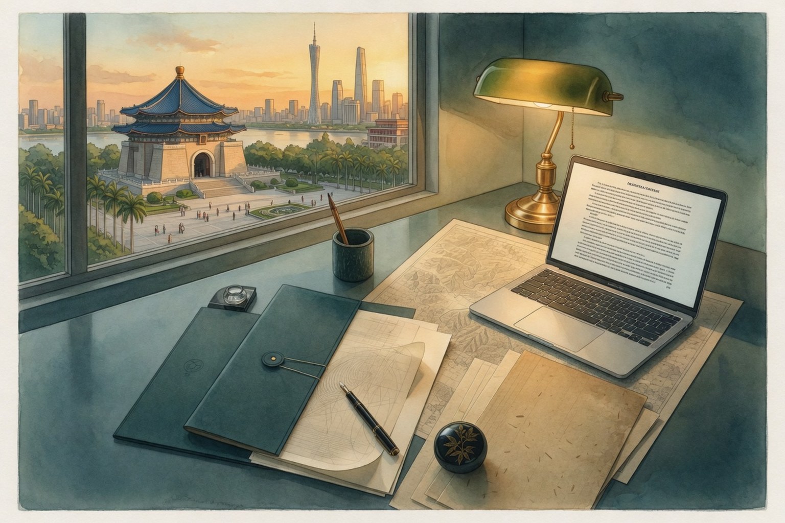 Zhongshan matter-preparation desk representing counsel selection and briefing