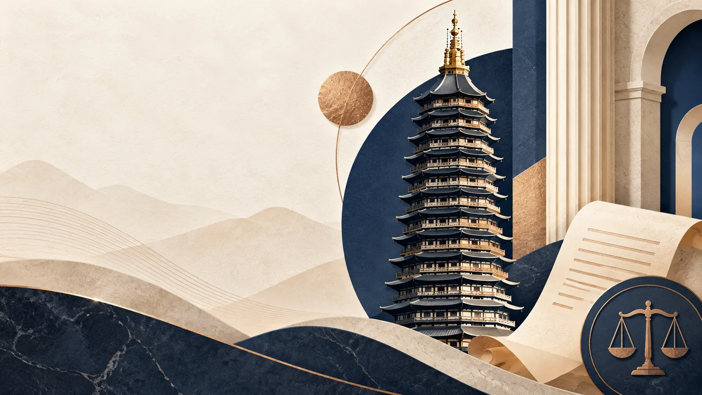 Illustrated Changzhou cityscape