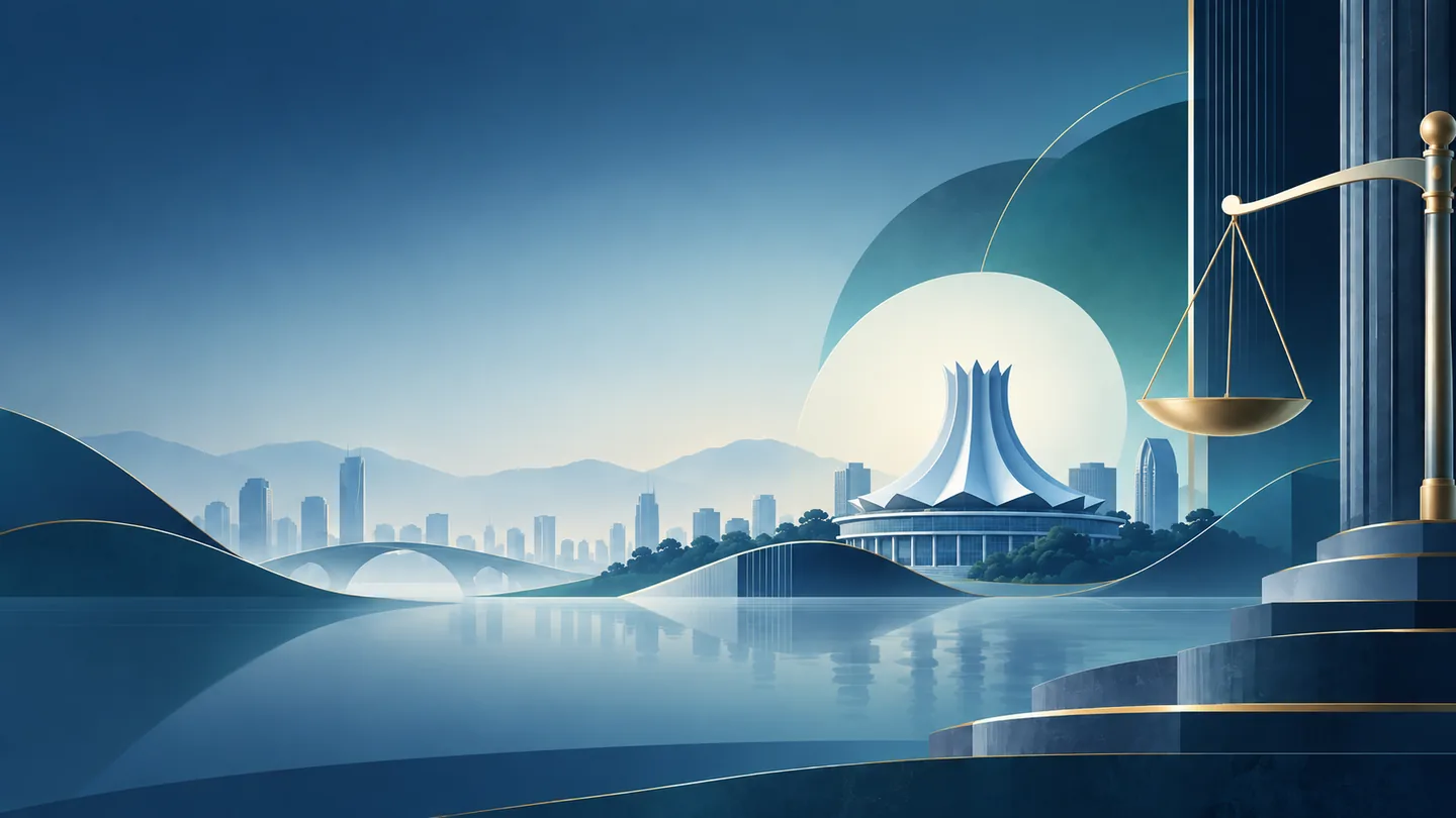 Illustrated Haikou cityscape