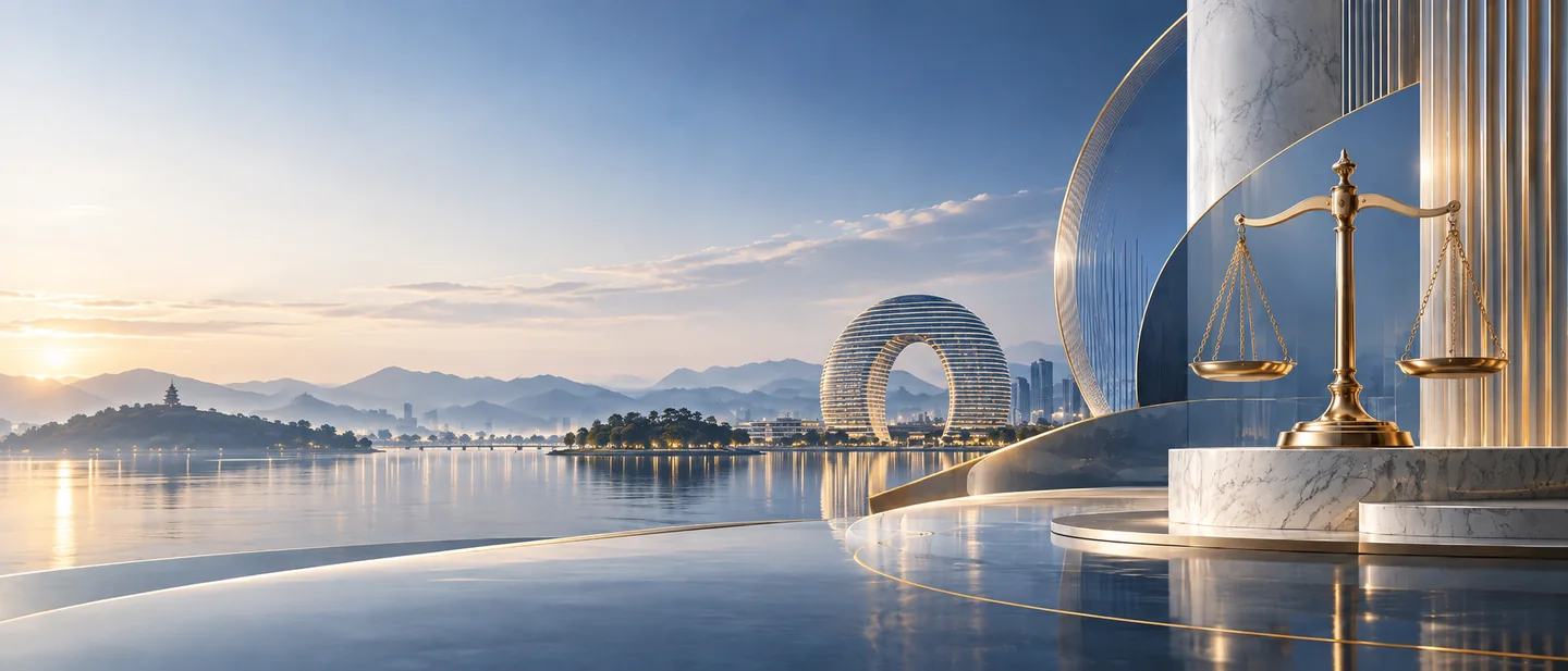 Illustrated Huzhou cityscape