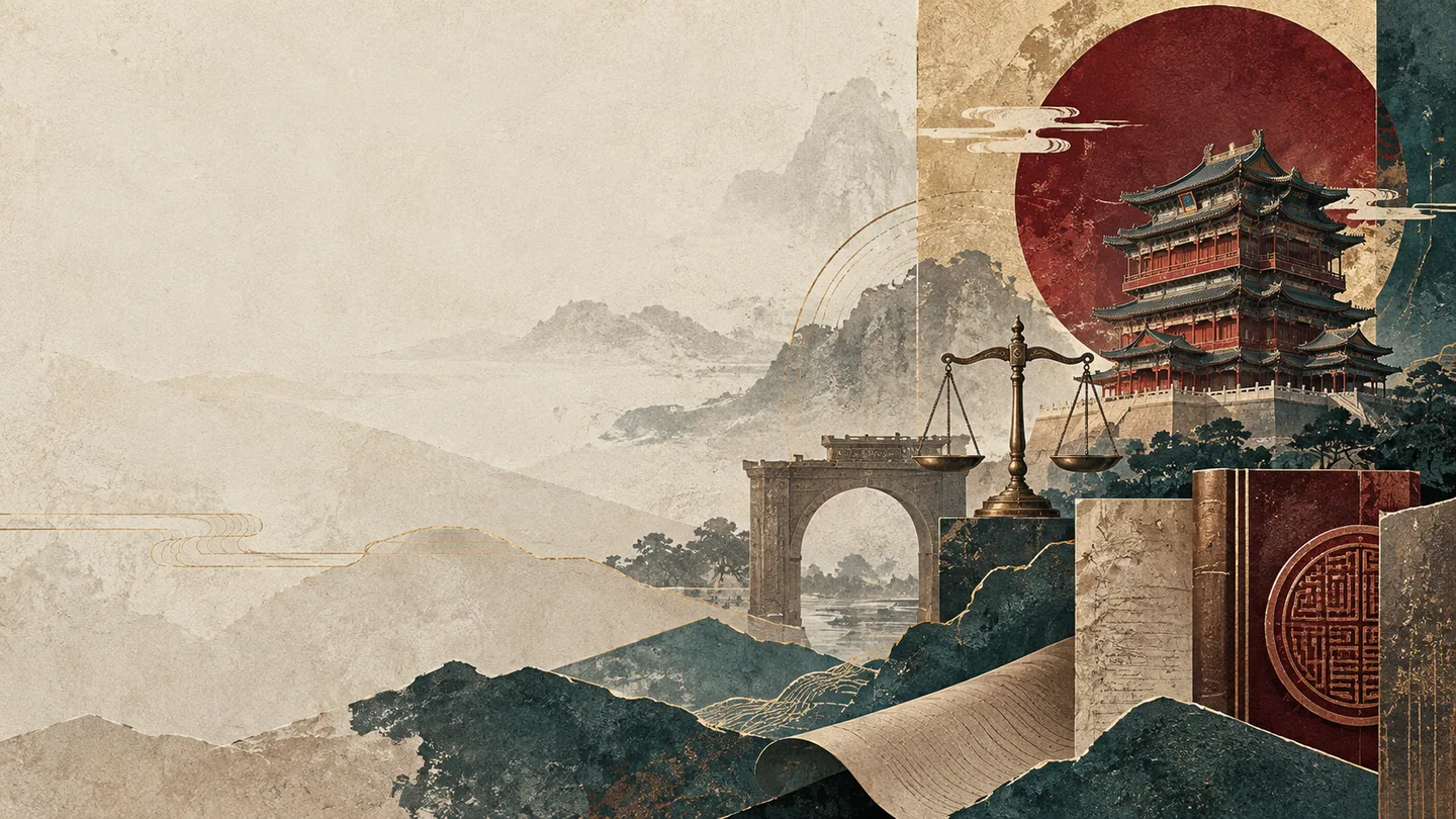 Illustrated Jiangxi cityscape