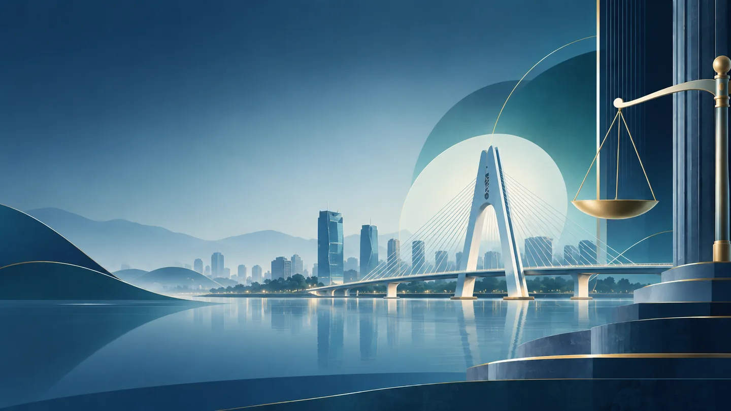 Illustrated Nantong cityscape
