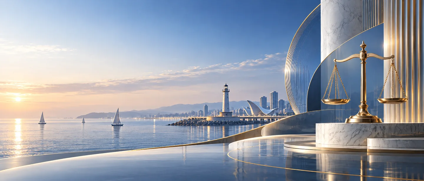 Illustrated Rizhao cityscape