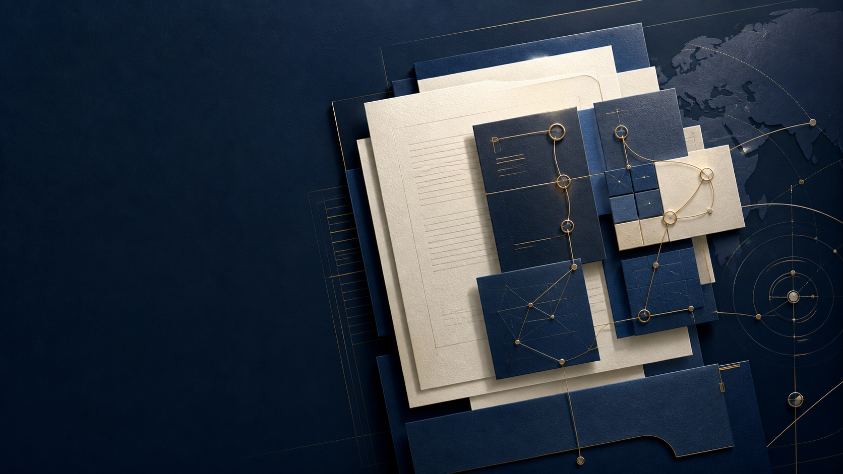 Abstract legal decision ledger for Business & Contract