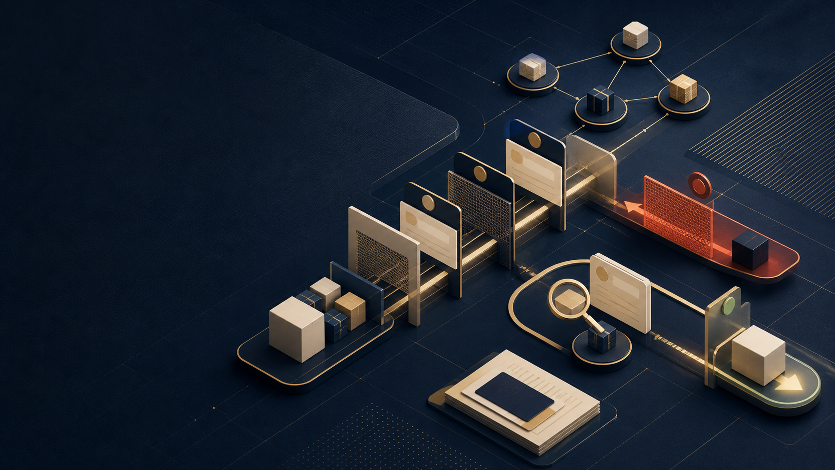 Abstract legal decision ledger for Export Control and Sanctions