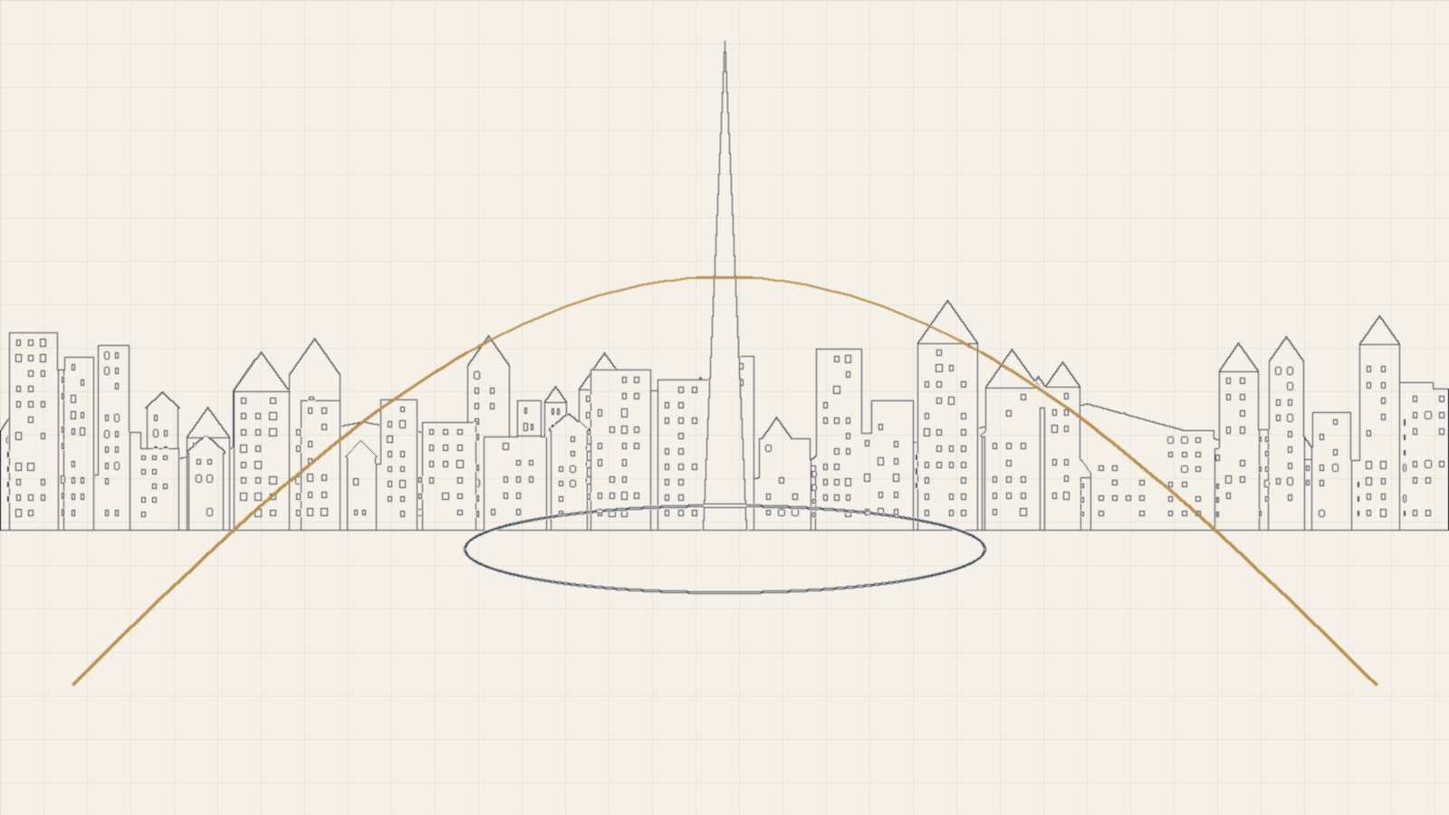 Argentina legal corridor line-art illustration