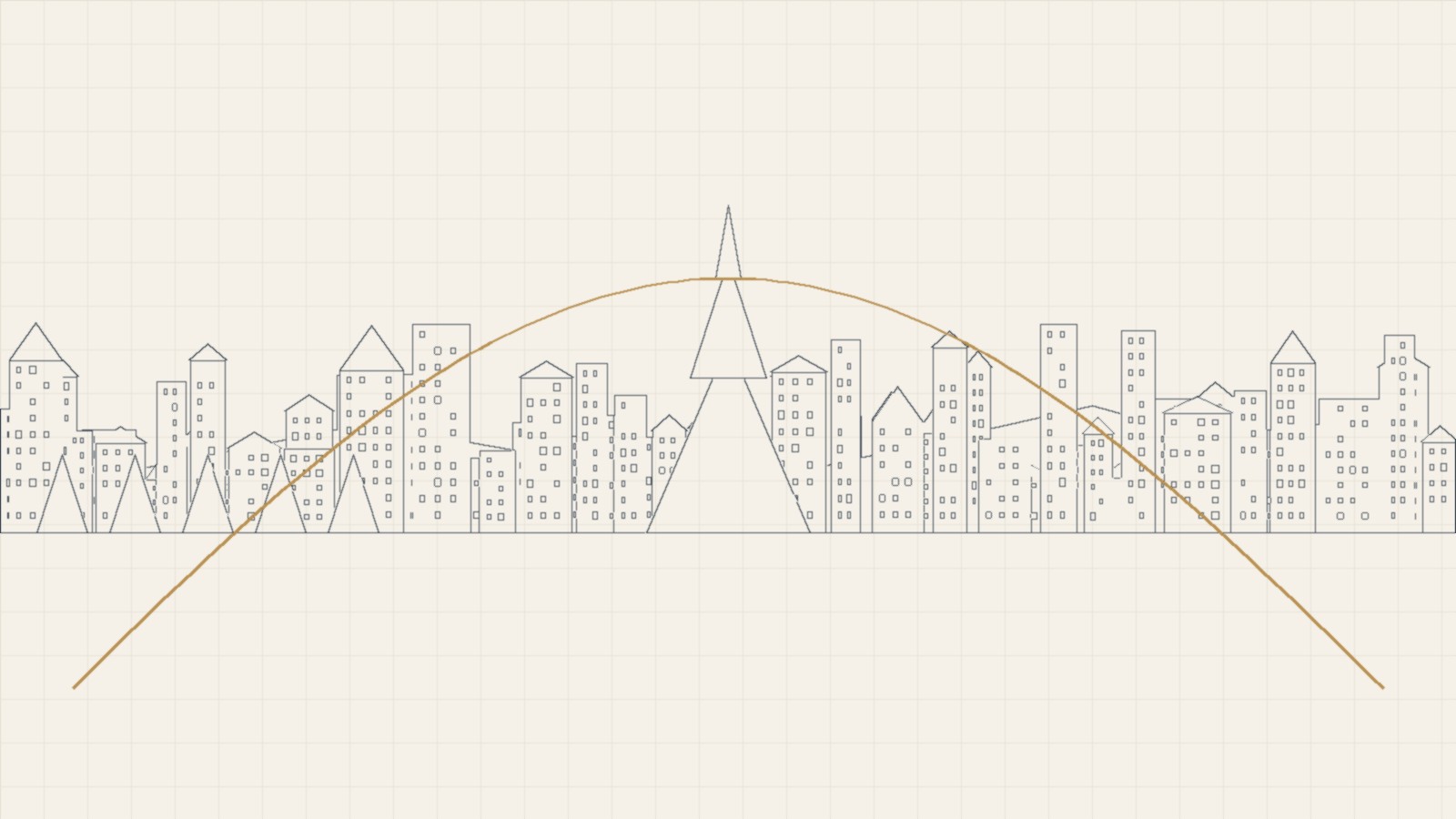 Cambodia legal corridor line-art illustration