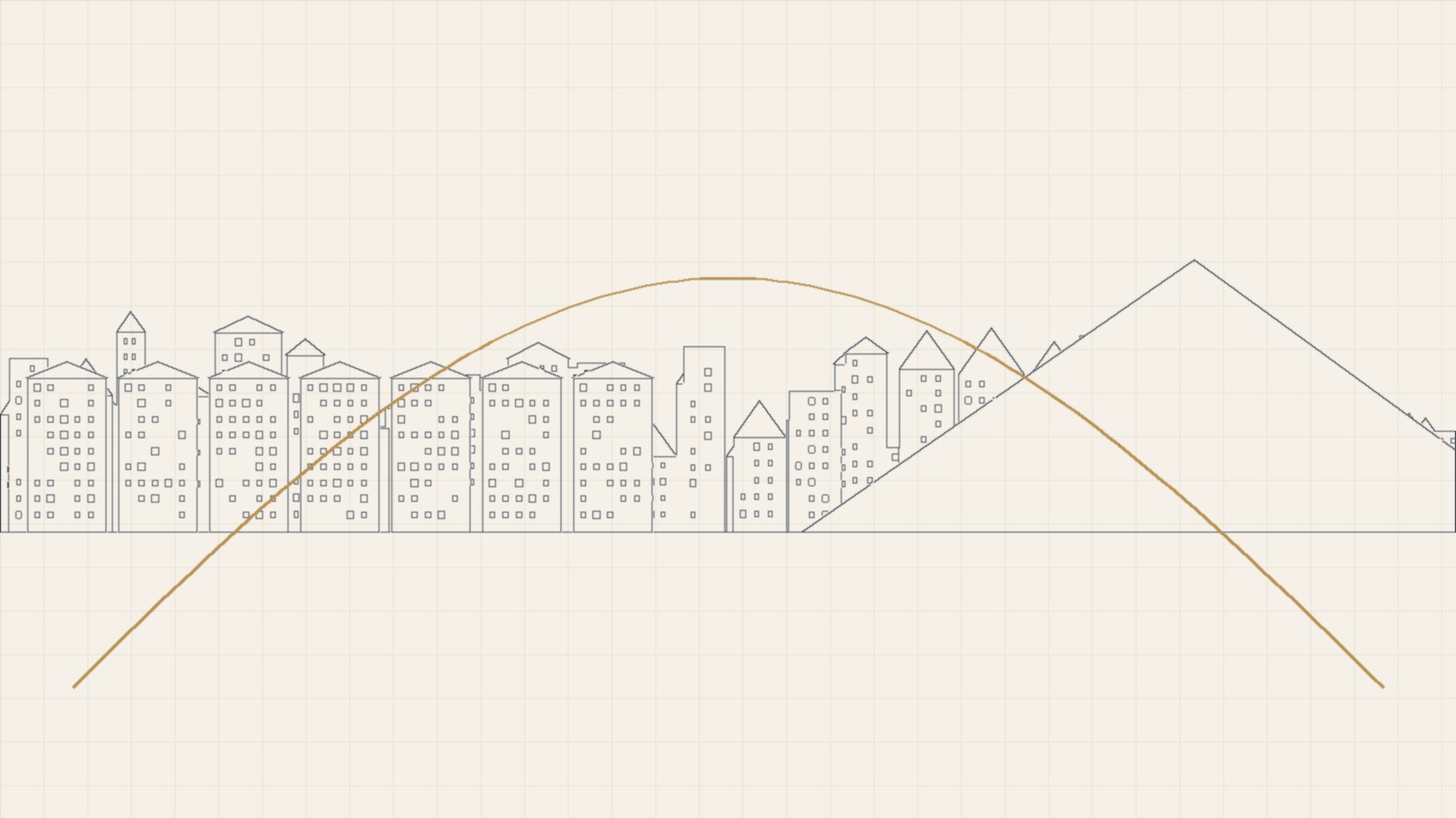 Peru legal corridor line-art illustration