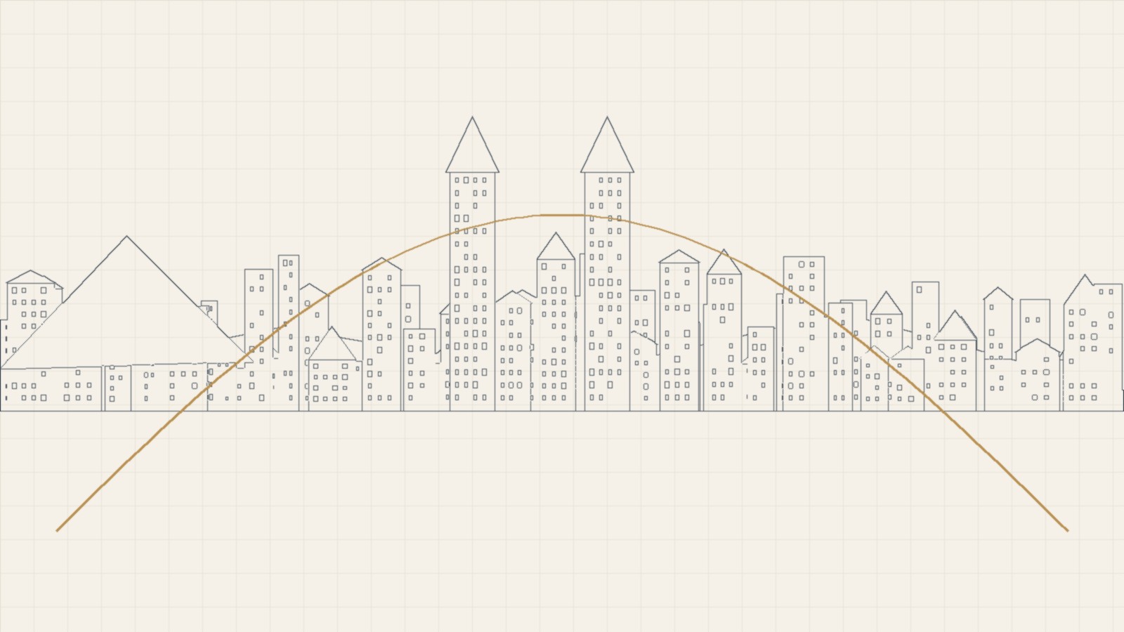 Switzerland legal corridor line-art illustration