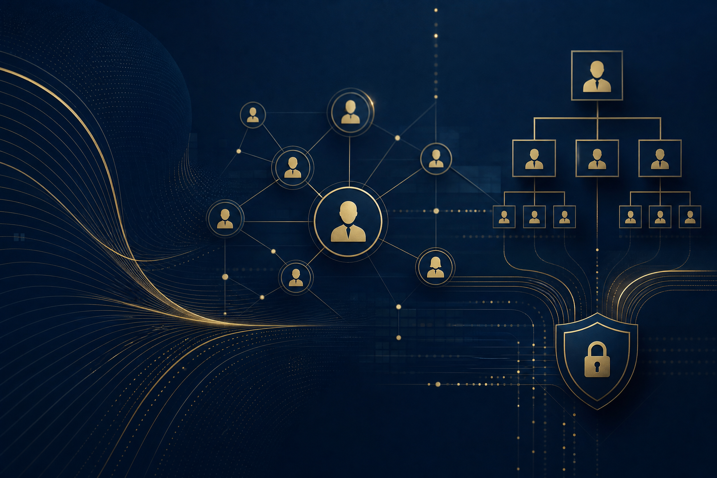 Abstract illustration representing employee and HR data