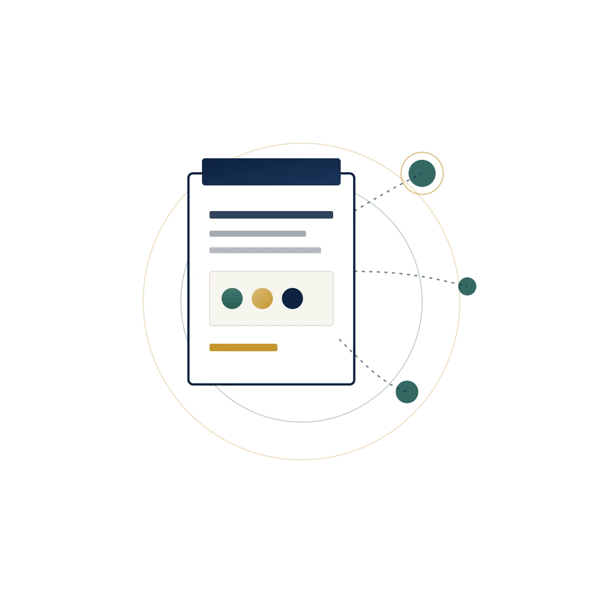 Abstract dossier connected to personal-information nodes for PIPL scope and handler duties